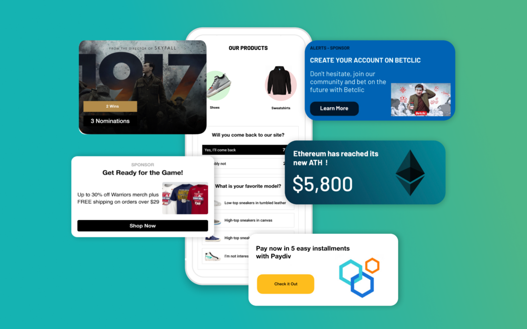 LiveLike Feature #3:  Informative Widgets